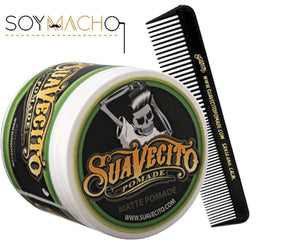 Suavecito Kit - Matte Pomade 113g + Peine Negro - SoyMacho.com