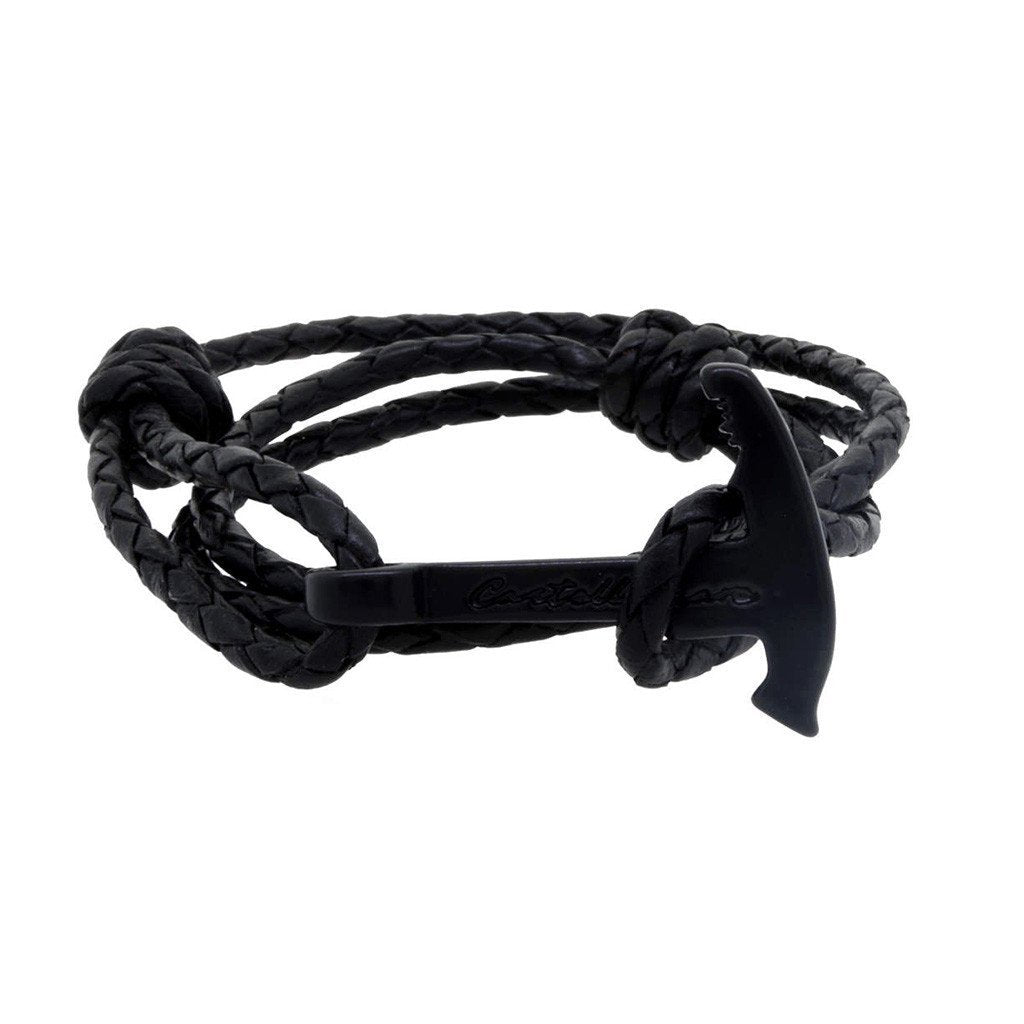 Castellamare - Gaeta Piolet Black Braided Leather - SoyMacho.com
