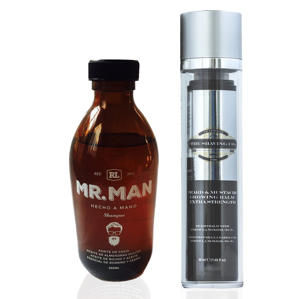 SoyMacho - Kit Bálsamo The Shaving Co. + Shampoo Para Barba Mr.Man - SoyMacho.com