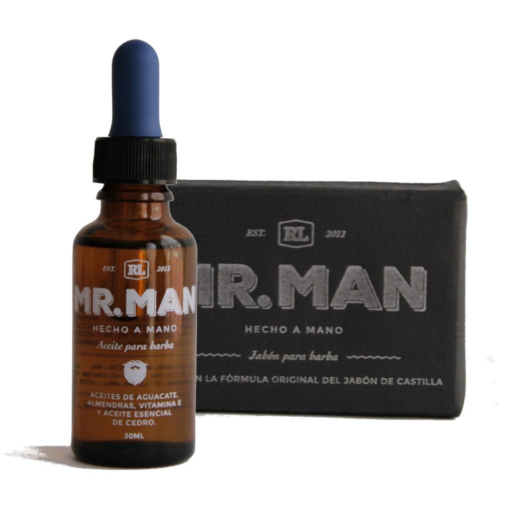 Mr. Man - Kit Jabón + Aceite para Barba - SoyMacho.com
