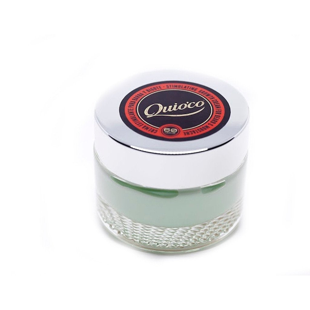 Quio'co - Crema Estimulante de Crecimiento de Barba y Bigote 60g