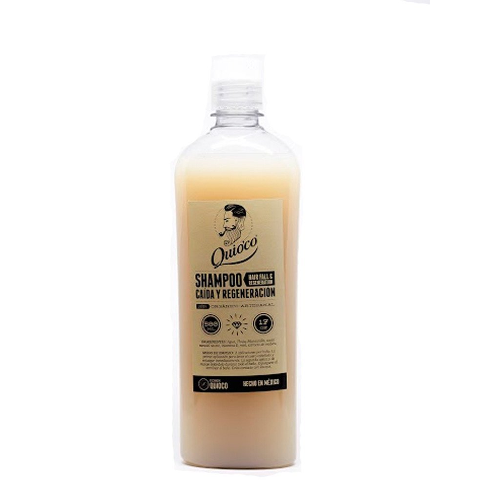Quio'co - Shampoo para Caída y Regeneración de Cabello Coco 500ml - SoyMacho.com
