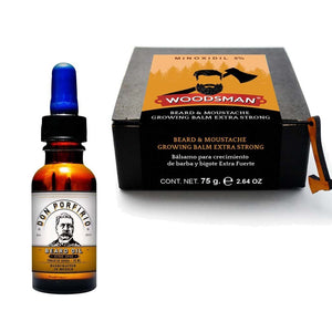 SoyMacho - Kit Woodsman Bálsamo de Crecimiento 5% + Tónico Don Porfirio - SoyMacho.com