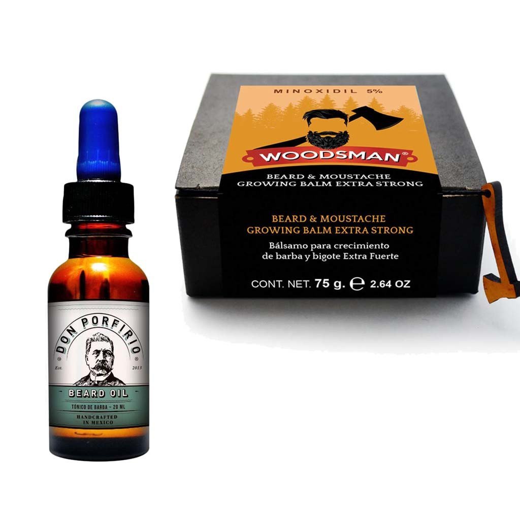 SoyMacho - Kit Woodsman Bálsamo de Crecimiento 5% + Tónico Don Porfirio - SoyMacho.com