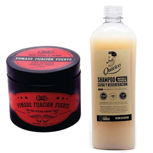 SoyMacho - Kit Shampoo Quio'co Coco + Pomada Charle's Fijación Fuerte - SoyMacho.com