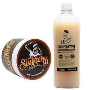 SoyMacho - Kit Shampoo Quio'co + Pomada Suavecito Original - SoyMacho.com