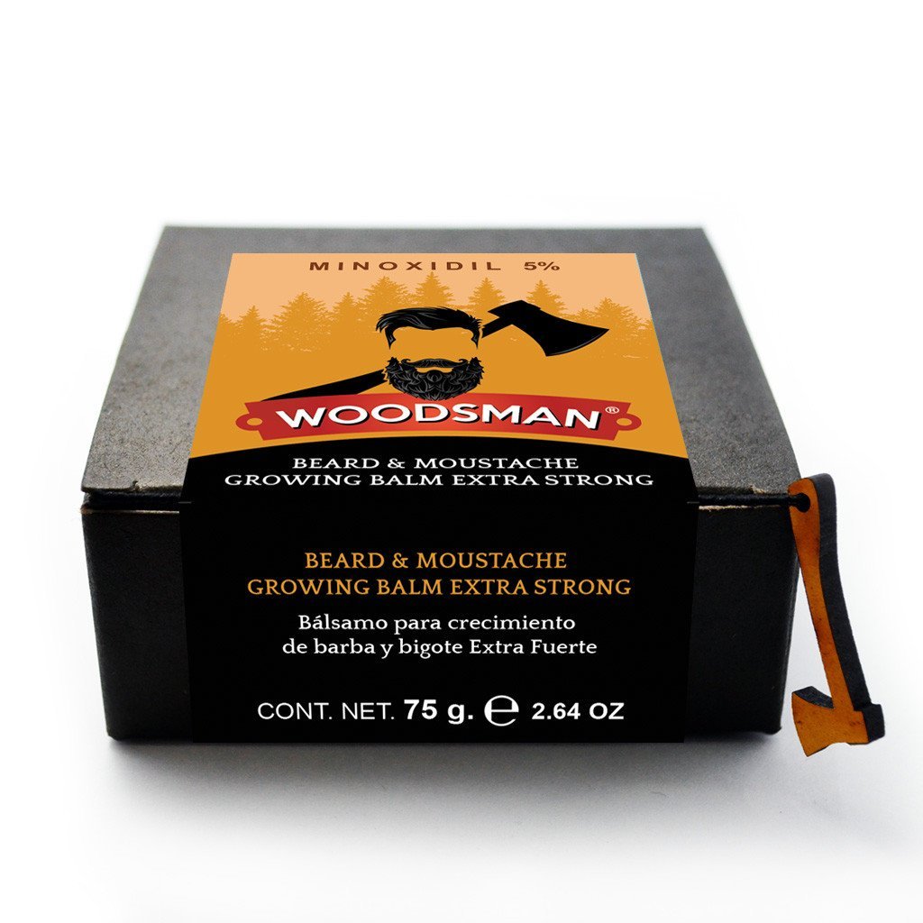 Woodsman - Bálsamo de Crecimiento de Barba y Bigote Extra Fuerte 5% 75g - SoyMacho.com
 - 1